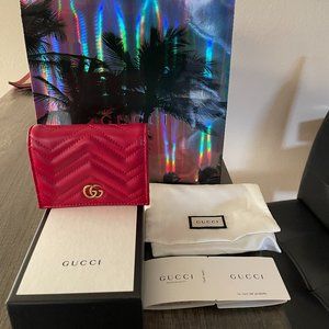 **Sold** GG Marmont card case wallet